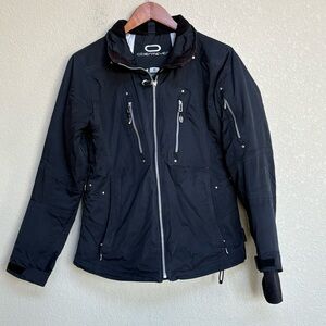 Obermeyer Prague Black Insulated Ski Jacket Women’s 8 Nylon Snow Coat Winter
